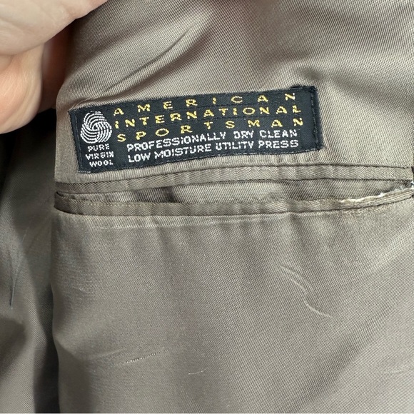 Hart Schaffner Marx Size 44L Wool Blazer Sport Coat Suit Jacket black 2 button - Picture 4 of 13